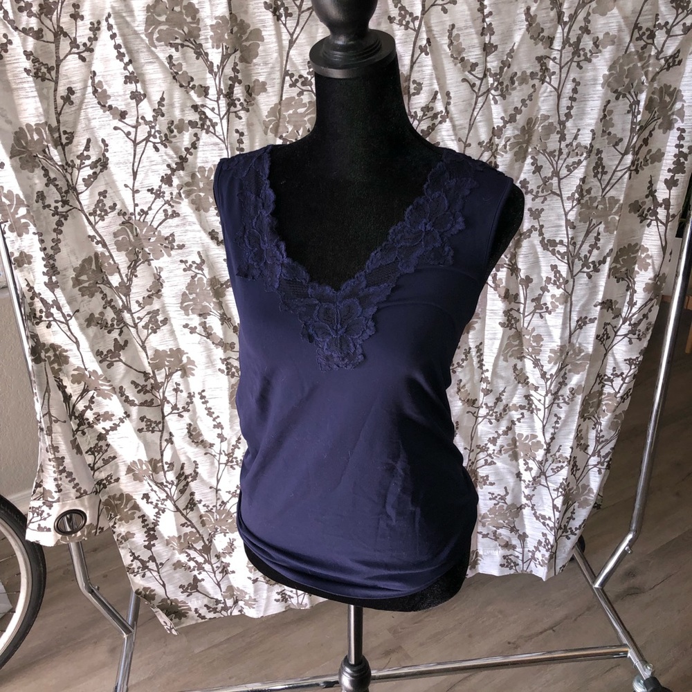 Blue embroidered shirt